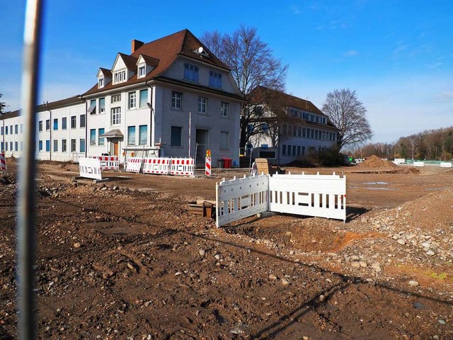 Im vorderen Teil des Gewerbeparkes siedelt sich die Firma Vollmer an.  | Foto: Herbert Frey