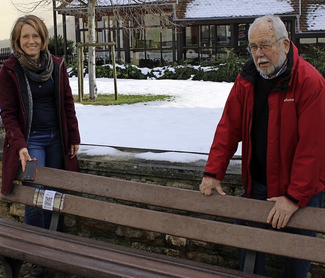 Auch wenn derzeit kein Sitzwetter ist,...anie Penninggers und Helmut Bauckner.   | Foto: Rolf Reimann