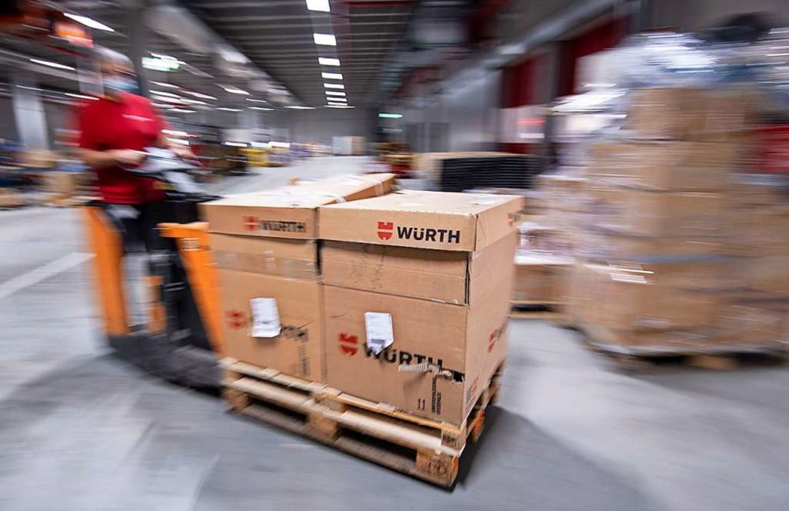 40 Coronafälle sind in einem Logistikzentrum von Würth festgestellt worden.  | Foto: Marijan Murat