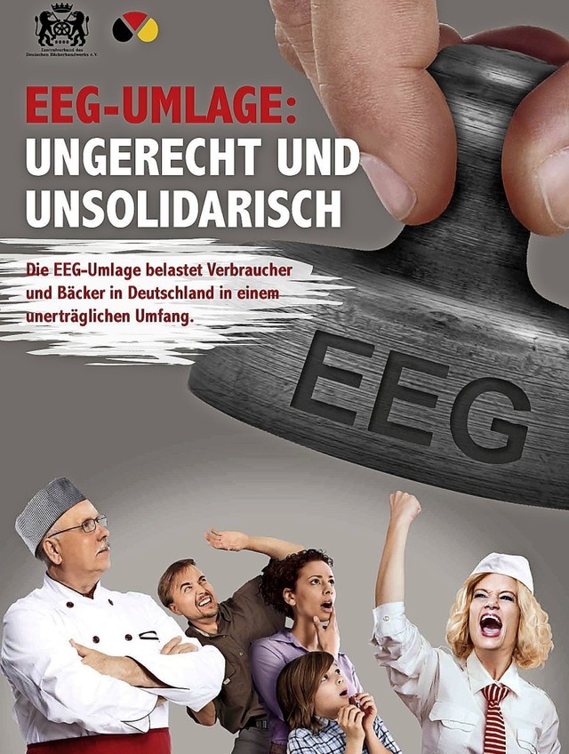 Das Bckerhandwerk forderte schon 2013, die EEG-Umlage abzuschaffen.  | Foto: Zentralverband Des Deutschen B