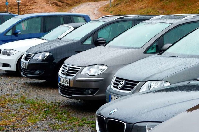 Der Parkplatz auf dem Radschert  | Foto: Dirk Sattelberger