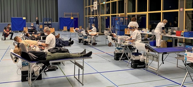 Beim Blutspendetermin in Ihringen waren alle Pltze belegt.  | Foto: privat