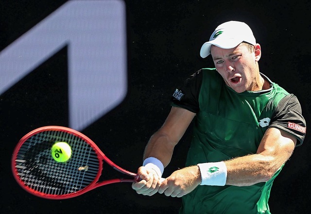 Dominik Koepfer bei seinem Match gegen Dominic Thiem  | Foto: BRANDON MALONE (AFP)