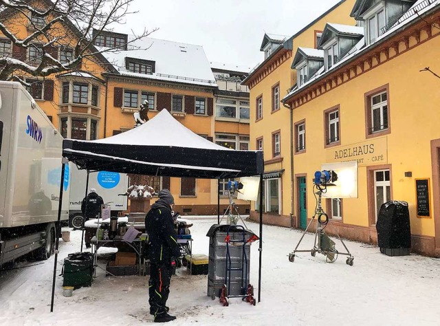 Der Adelhauser Platz ist einer der Sch...ze des Freiburg-&#8222;Tatorts&#8220;.  | Foto: SWR/Katharina Dufner