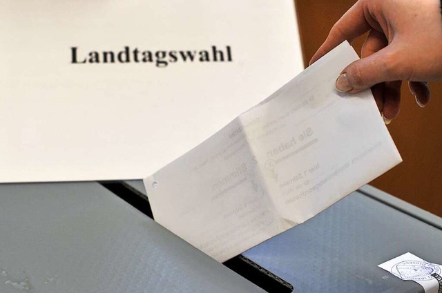 Der Kampf um die Pltze im Landtag luft.  | Foto: Jochen Lbke