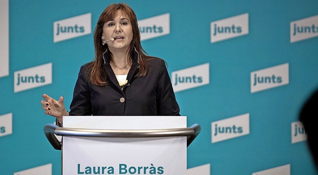Laura Borras, Kandidatin der katalanischen Regionalpartei JxCat  | Foto: David Zorrakino (dpa)