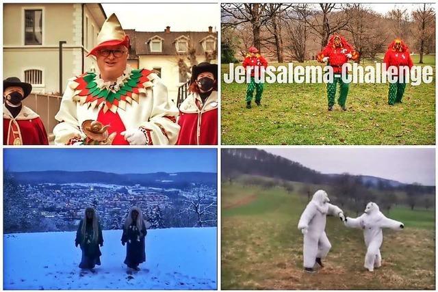 Videos: Lrracher Narren und die Stadtspitze tanzen zu Jerusalema