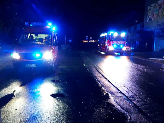 Gleich dreimal musste die Feuerwehr am Samstag in Emmendingen ausrcken.  | Foto: Feuerwehr Emmendingen