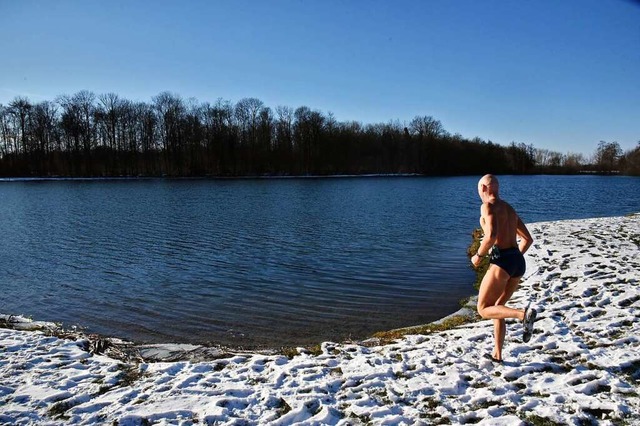 Der leichte Wind verhindere das Zufrie...Dann gibt es fr ihn kein Halten mehr.  | Foto: Benedikt Sommer