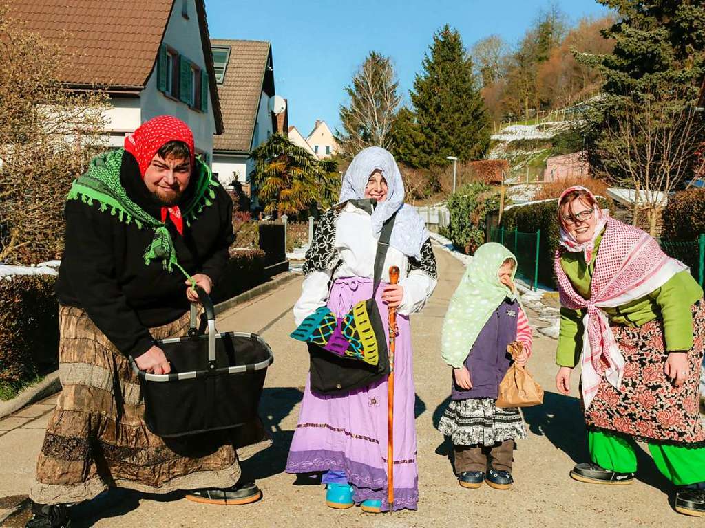 Eine Altdorfer Hexenfamilie feierte ihren kleinen, privaten Familienumzug.