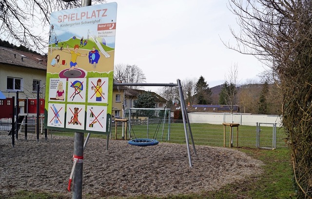 Der hintere Teil des an Schweighofs Ki...ickplatzes soll zum Parkplatz werden.   | Foto: Silke Hartenstein