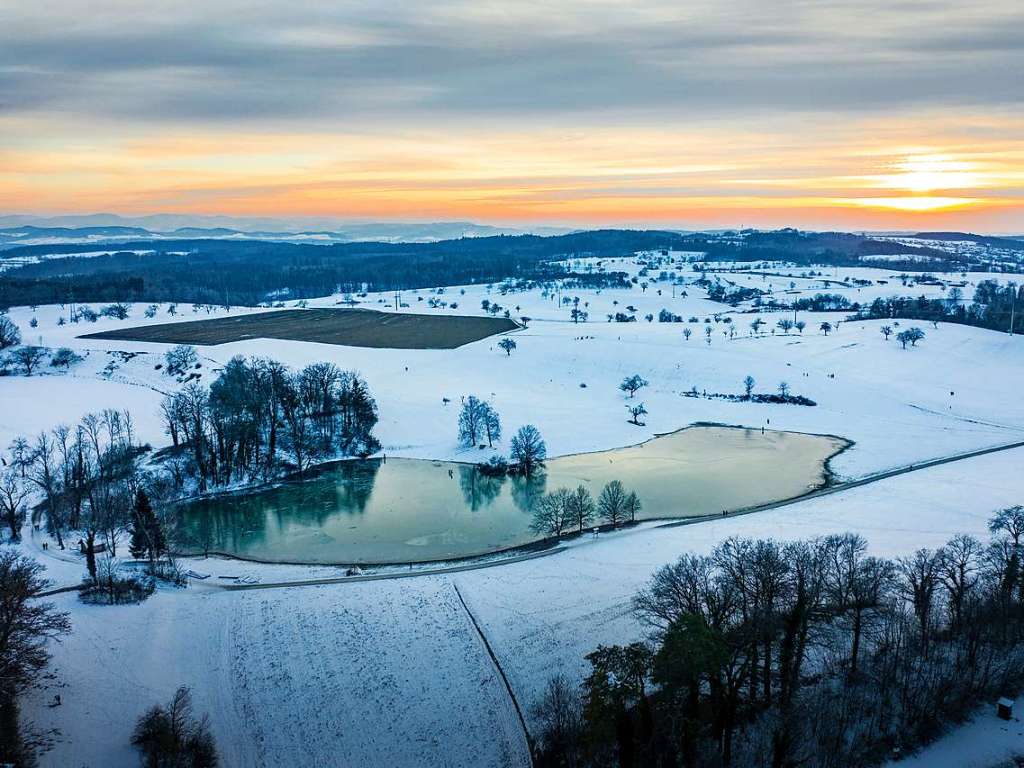 Der Eichener See zur Abendstunde