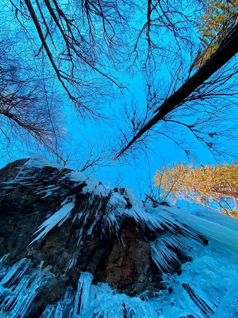 Eiszapfen am Todtnauer Wasserfall