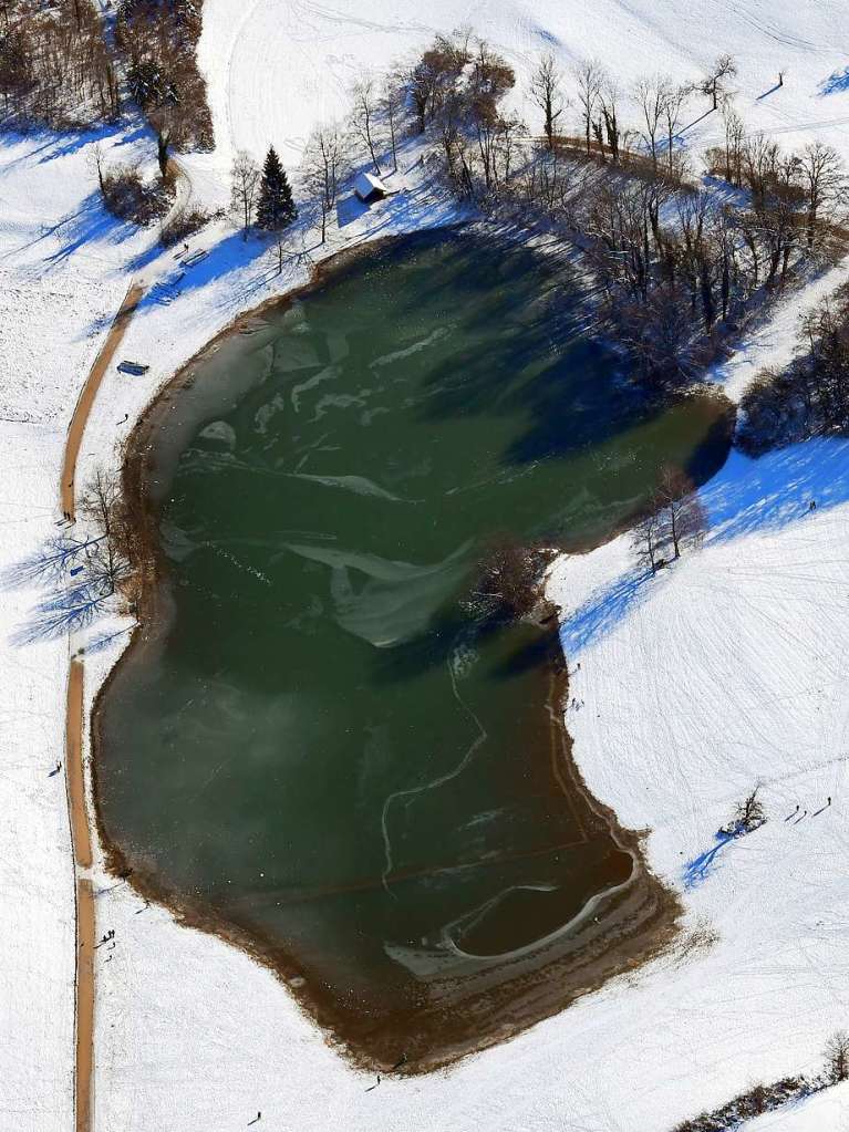 Der Eichener See von oben