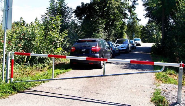 Eine Schranke am Fohlengarten  | Foto: Heidi Foessel