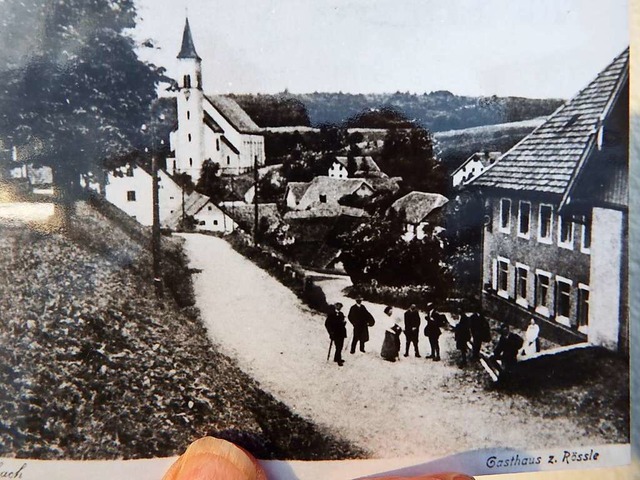 Das 1964 abgebrannte Gasthaus Rssle g...sttte mit bernachtungsmglichkeiten.  | Foto: Wolfgang Adam