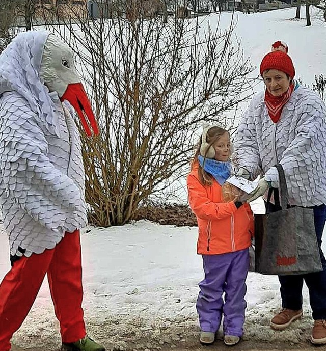 Auch die Strche in Wittlekofen hatten...orf eine nrrische berraschung parat.  | Foto: Strche