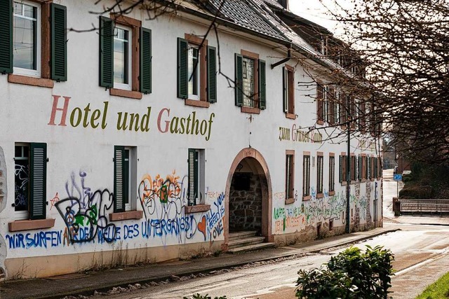 Der Grne Baum in Denzlingen steht kurz vor dem Abriss.  | Foto: Hubert Gemmert