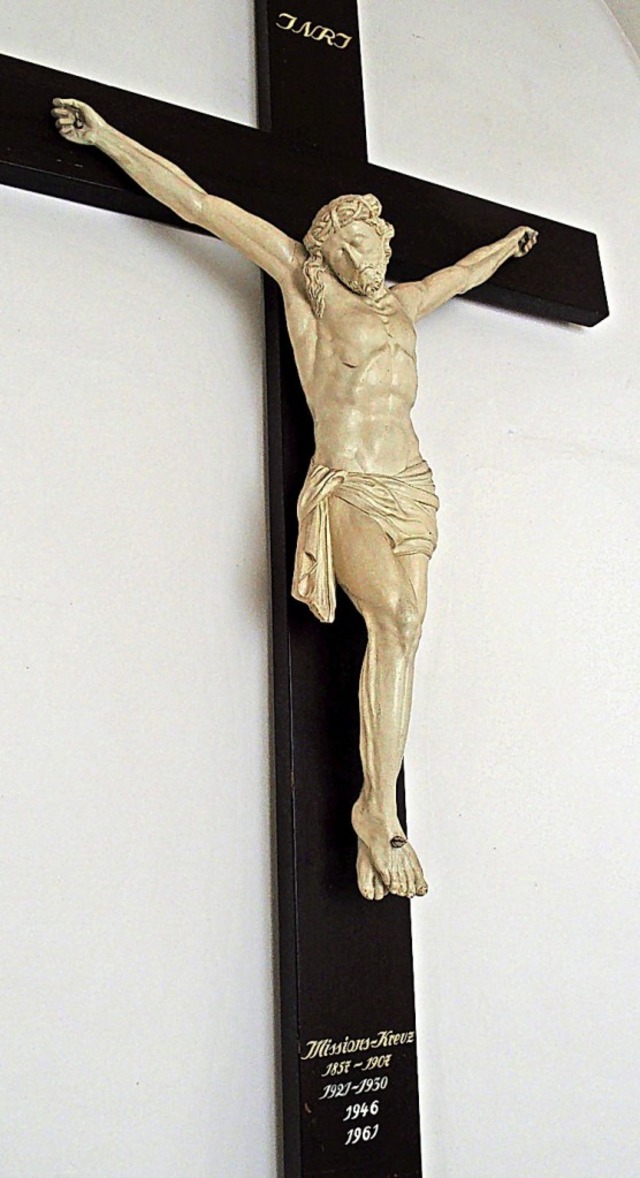 Das Missionskreuz findet man im linken Chorzugang des Doms.  | Foto: Thomas Mutter