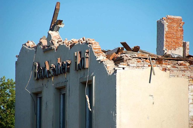 Der &#8222;Badische Hof&#8220; ist Geschichte  | Foto: Markus Donner