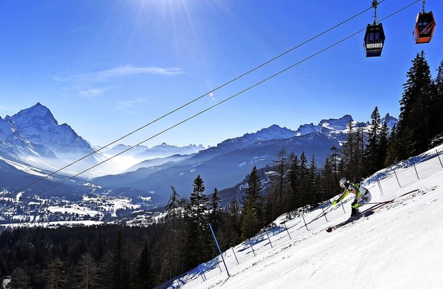 Linus Straer in grandioser Bergwelt  | Foto: ANDREAS SOLARO (AFP)