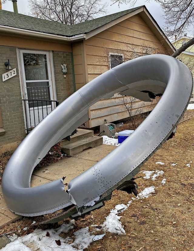 Mit dem Schrecken davongekommen: Trmm...Haus in Broomfield nur knapp verfehlt.  | Foto: - (AFP)