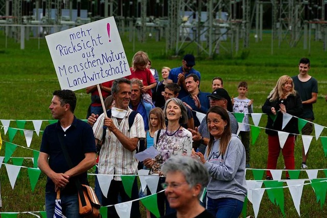 Protest gegen die Ausbauplne fr das ...tz hat der Gemeinderat nun zugestimmt.  | Foto: Manfred Frietsch