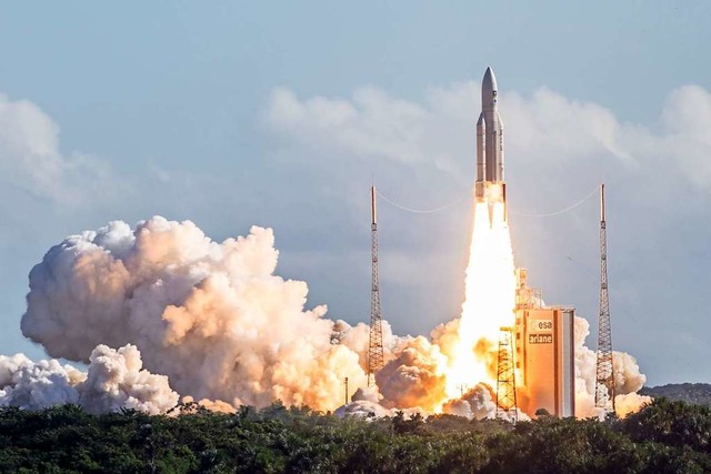 Start einer Ariane Rakete 2018  | Foto: -