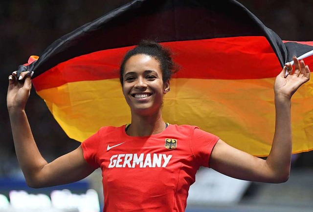 2018 jubelte Marie-Laurence Jungfleisch ber EM-Bronze in Berlin.  | Foto: Hendrik Schmidt