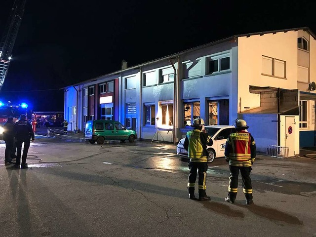 Einsatz an der Wiesentalstrae fr die Lrracher Feuerwehr  | Foto: Jonas Hirt