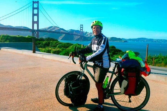 Armando Basile kam bei seiner sechsten... Gate Bridge und San Francisco vorbei.  | Foto: Privat