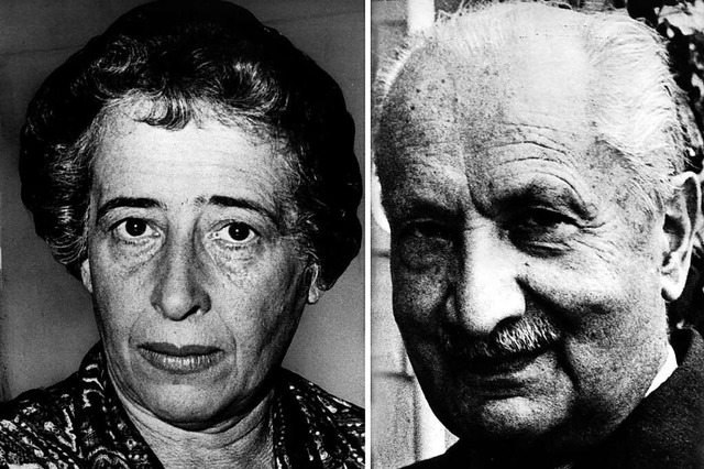 Liebespaar und Philosophie: Hannah Are...n Heidegger, der Leidenschaft brauchte  | Foto: dpa
