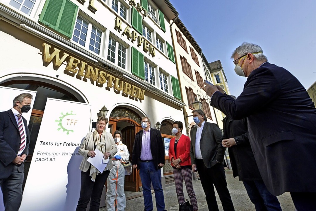 Freiburger Unternehmen sponsern das Sc...22;Rappen&#8220; auf dem Mnsterplatz.  | Foto: Michael Bamberger