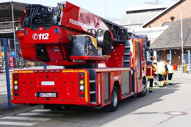 Die Laufenburger Feuerwehr war am Mitt...rt, musste aber nicht mehr eingreifen.  | Foto: Martin Kpfer