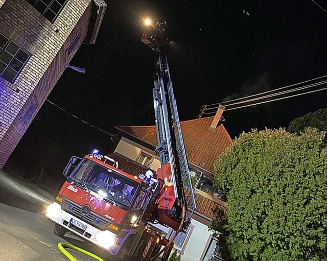 Am Dienstag wurde die  Feuerwehr zu einem Kaminbrand gerufen.  | Foto: Gnter Lenke/Feuerwehr Kandern