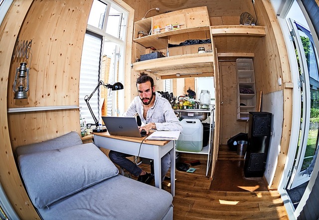 Ein Novum fr Hausen: Der Gemeinderat ...chtung eines sogenannten Tiny-Houses.   | Foto: Alexander Heinl