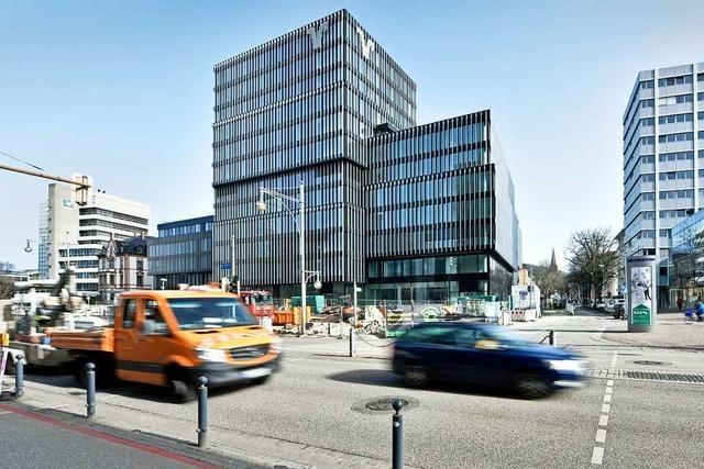 Freiburger Volksbank-Neubau soll Ende Juni fertig sein