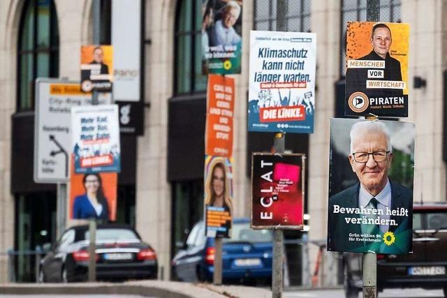 Was sind die Botschaften der Wahlplakate zur Landtagswahl?