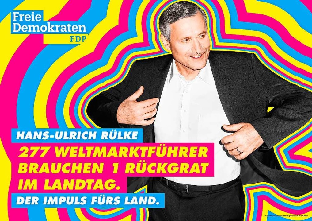 &#8222;Die scheinbare Farbexplosion - ... Herrn Rülke&#8220;, sagt Timo Becker.  | Foto: FDP Baden-Württemberg