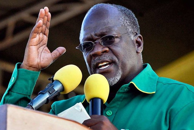 Tansanias Staatschef John Magufuli beh...em Land gebe es das Coronavirus nicht.  | Foto: Khalfan Said (dpa)