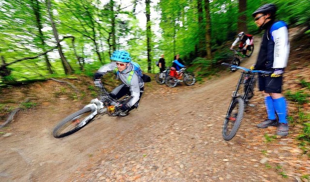 Mountainbiker in Fahrt   | Foto: INGO SCHNEIDER