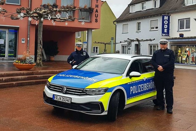 Das neue Fahrzeug macht  durch die gut... des  Gemeindevollzugsdiensts handelt.  | Foto: Stadt Neuenburg am Rhein