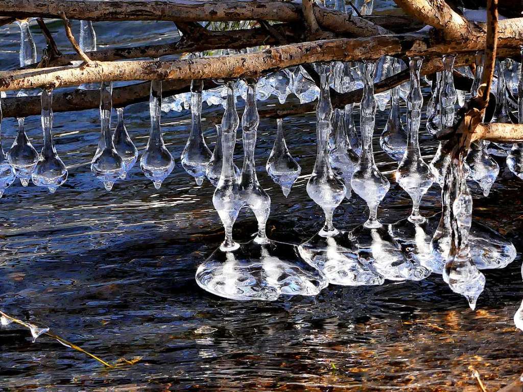 Da stehen die Eisvariationen an der Elz von Dorothea Nusser-Schz an Eleganz nicht nach.