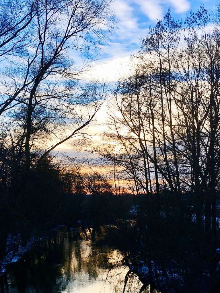 Die Elz zwischen Riegel und Kenzingen fand Frank Schauer aus Kndringen im Abendlicht fast ein wenig mystisch wirken.