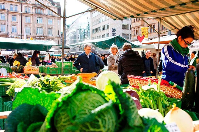 Wochenmarkt in Basel  | Foto: imago stock&people