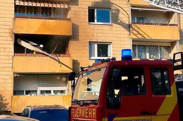 Balkonbrand in Offenburg verursacht hohen Schaden
