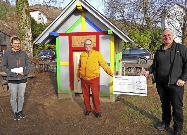 <BZ-FotoAnlauf>Kleines Wiesental:</BZ-...d Heiko Bregger (von links) entgegen.   | Foto: Gudrun Gehr