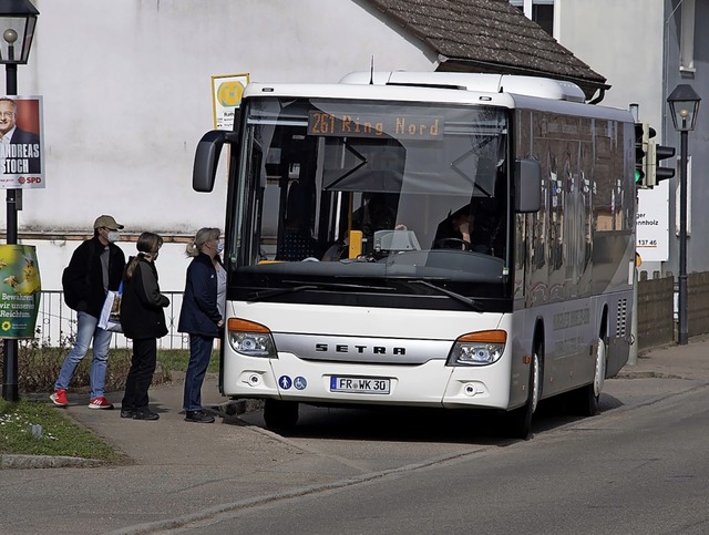 Derzeit noch ist die Ringlinie Nord eine wichtige Busverbindung fr Hgelheim.   | Foto: Volker Mnch