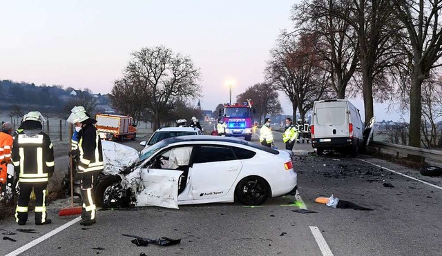 Ein Audi-Fahrer hat mutmalicherweise den Unfall verursacht.  | Foto: Wolfgang Knstle