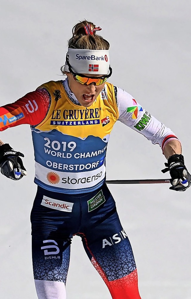 Die Siegerin: Therese Johaug  | Foto: CHRISTOF STACHE (AFP)